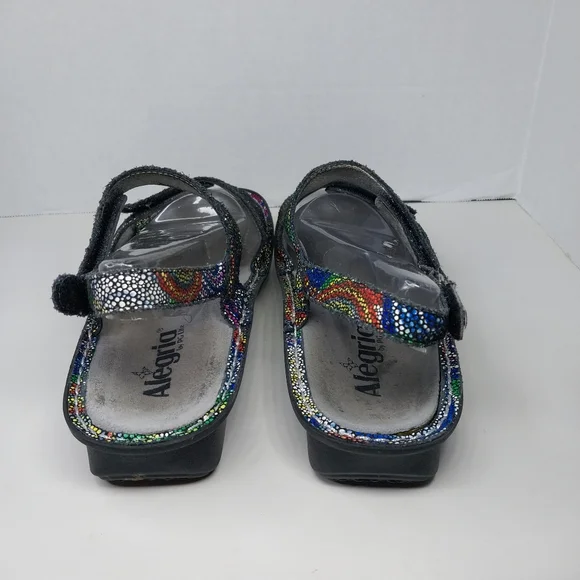 Alegria VERONA Bullseye Women EU 39 US 8.5 Multicolor Strappy Adjustable VER-387 - Picture 4 of 12
